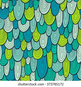 Abstract wave pattern, hand drawn colorful wavy background