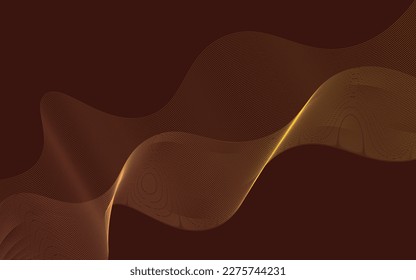 Abstract wave pattern line art background isolated on a red background, modern day background element for computer wallpaper ,marketing, advertisement, office logo, presentation work, vector art