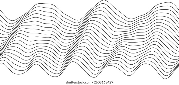 Abstract wave pattern, minimalist design for modern decor, wallpaper, or digital backgrounds.