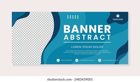 Abstract wave pattern modern banner design blue background, modern abstract covers design. gradient shapes shapes composition. vector abstract design. futuristic