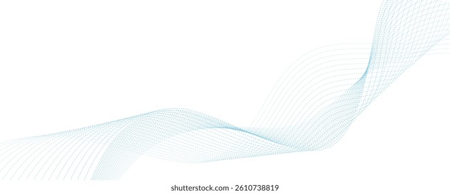 Abstract wave pattern with multiple curved lines