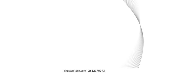 Abstract wave pattern with multiple curved lines