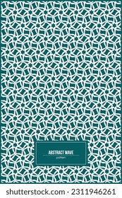 abstract wave pattern with multiple stars inside