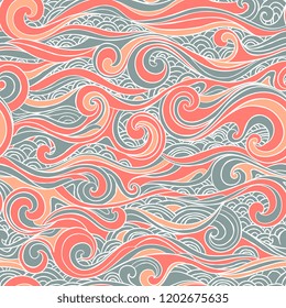 Abstract wave pattern for packaging design, textile, phone case print