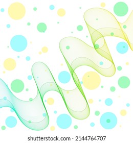 Abstract wave pattern. Vector wave. Design element.