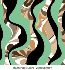 Abstract wave pattern. Vector Illustration.