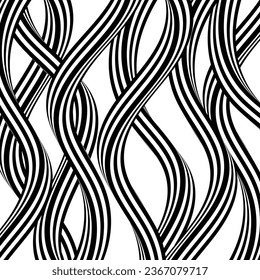 Abstract wave pattern. Vector Illustration.