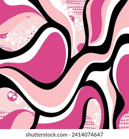 Abstract wave pattern. Vector Illustration.