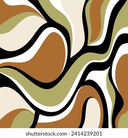Abstract wave pattern. Vector Illustration.