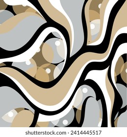 Abstract wave pattern. Vector Illustration.