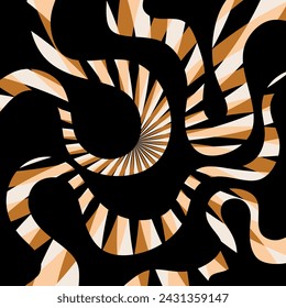 Abstract wave pattern. Vector Illustration.