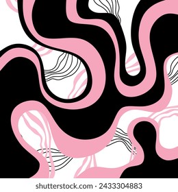 Abstract wave pattern. Vector Illustration.