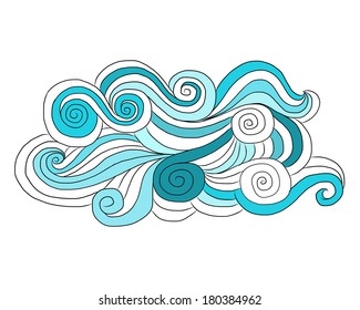 Abstract wave pattern for your design