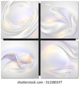 Abstract wave pearl tender background