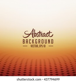 Abstract wave perspective background. Vector and illustration.