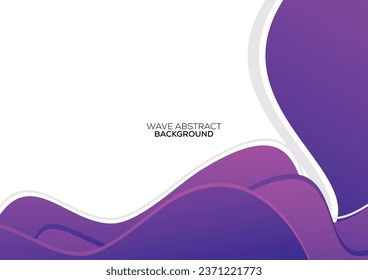 abstract wave purple background presentation