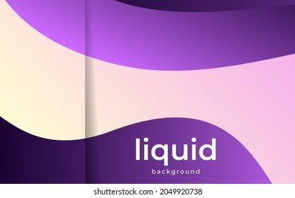 abstract wave purple and pink gradient shape background.