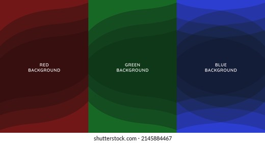 Antecedentes De Ondas Abstractas Rojo, Verde Y Azul