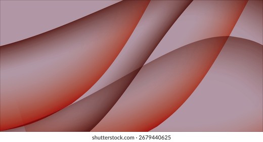 Abstract wave red lines background.
