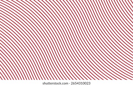 abstract wave red lines seamless pattern design