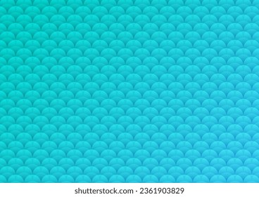 Abstract wave sea pattern blue curve rhythm wavy round wallpaper background. vector illustration.