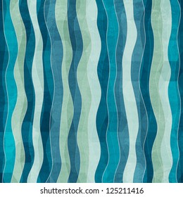 abstract wave seamless pattern with grunge effect