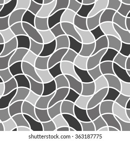 Abstract wave seamless pattern. Vector illustration