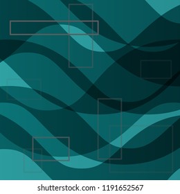 Abstract Wave Set on Transparent Background. Vector Illustration. EPS10