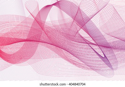 Abstract Wave Set on White Background. Vector Illustration. EPS10