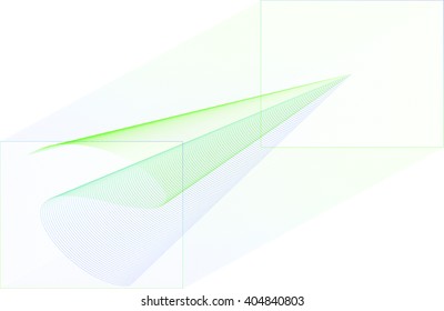 Abstract Wave Set on White Background. Vector Illustration. EPS10