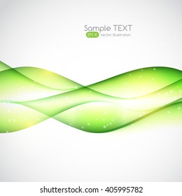 Abstract Wave Set on White Background. Vector Illustration. EPS10