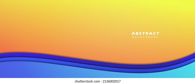 Abstract wave shape background vector. Space for text