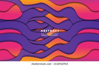 Fondo colorido de forma de onda abstracta