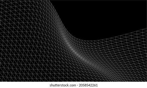 abstract wave shape geometric  vector drawing