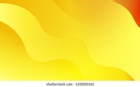 Abstract wave shape with gradient red, orange, purple color. Warm colors. Vector illustration
