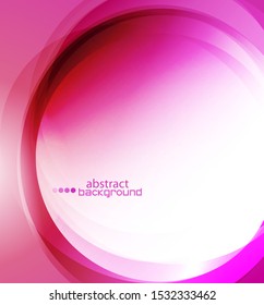 Abstract wave shape illustration, modern wavy techno background. Motion dynamic flow banner. Vector art