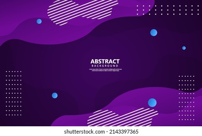 Abstract wave shape purple background vector