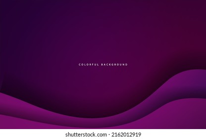 Abstract wave shape purple background