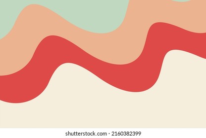 Abstract wave shape vintage color background