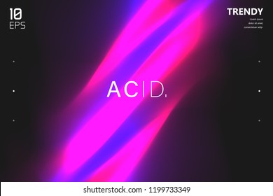 Abstract Wave Shapes Background Design. Vivid Colors Backdrop. Trendy Color Flow Artwork