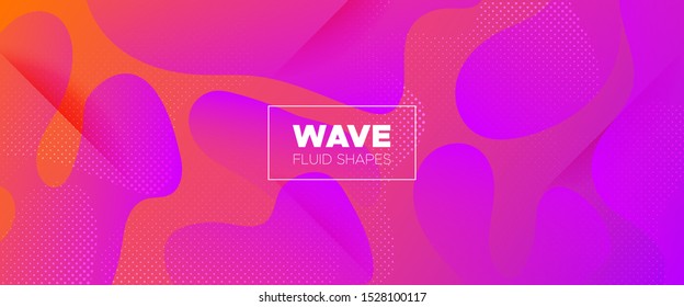 Abstract Wave Shapes. Light Gradient Poster. Multicolor Vector Illustration. Futuristic Motion. Abstract Flow Design. Minimal Brochure. Graphic Wallpaper. Futuristic Concept. 3d Fluid Background.