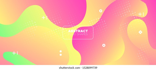 Abstract Wave Shapes. Vivid Gradient Brochure. Multicolor Graphic Movement. Futuristic Motion. Abstract Fluid Pattern. Minimal Brochure. Graphic Wallpaper. Futuristic Concept. Abstract Flow Design.