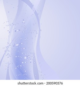 Abstract wave soft color vector background