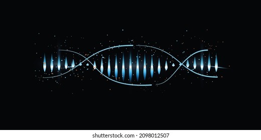 abstract wave spectrum background design illustration for music video. creative digital music wave background design illustration with light and gradient. futuristic wave background design poster