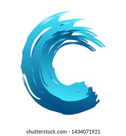 abstract wave sport vector image white background