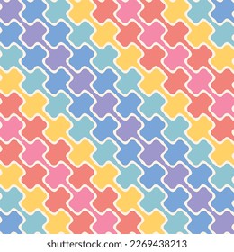Abstract wave squares background. Retro groovy poster.