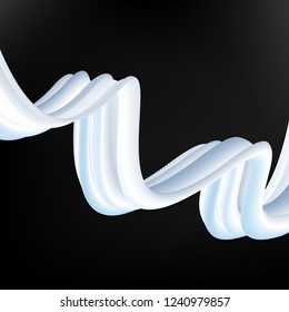 
Abstract wave stream on black background.Vector abstract background.