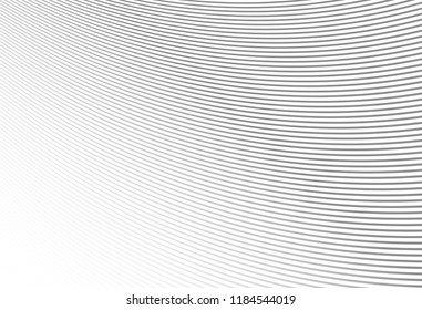 Abstract wave Stripe line background, vector template for your ideas, monochromatic lines texture. EPS 10