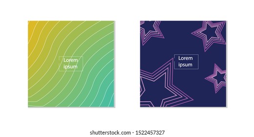 Abstract Wave Striped Background. Geometric Templates