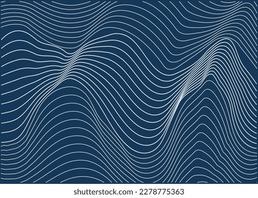 Abstract wave stripes pattern,black and white texture, vector illustration  design,  geometric element for design. Stylized line art background.curved wavy line, smooth stripe.
